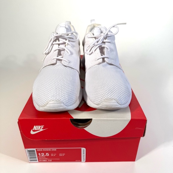 Nike Classic Roshe One White Mesh Minimalist Lifestyle Casual Sneakers - Picture 2 of 14